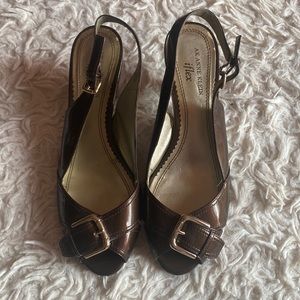 Anne Klein iflex - Brown Patent leather